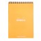 Blocnotes grafic A4, spirala metalica dubla, 80 file, Rhodia Classic Orange