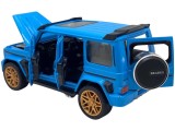 Macheta Mercedes Brabus deschide toate usile, capota si portbagaj 1/32 albastra