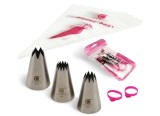 Cumpara ieftin Set 3 duze inox pentru pos de decorat , modele 2CZ, 2DZ, 4B + 5 posuri de unica folosinta si 2 cleme