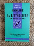Sociologie de la litterature - Robert Escarpit