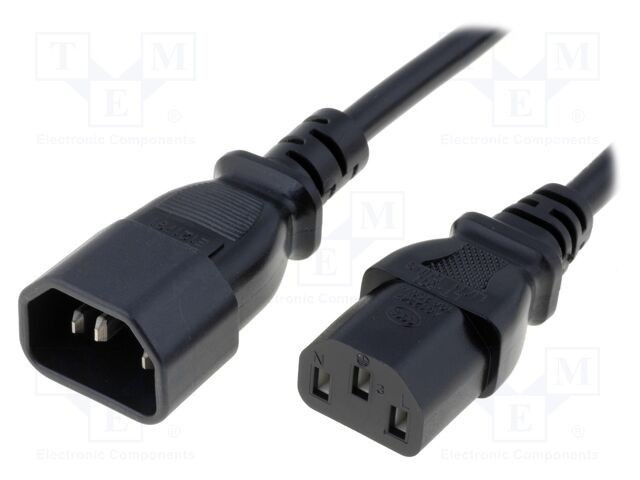Cablu IEC C13 mamă - IEC C14 tată 1,8m 10A LIAN DUNG