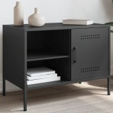 Gossi dulap tv, negru, 68x39x50,5 cm, otel