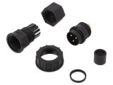 Mufă Circulară 3-Pin Aurită 20A