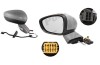 Oglinda exterioara Citroen C5 (Rd/Td), 01.2008-, Dreapta, reglare electrica; grunduit; incalzita; geam convex; cromat; senzor temperatura; pliere ele