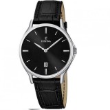 Festina 16745/5, Ceas Bărbați 40mm Baterie Cu Curea Din Piele Neagră