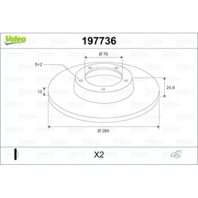 Valeo Disc frana foto