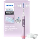 Periuta de dinti electrica Philips Sonicare Advanced Clean HX3792/12, 5 moduri periaj, Senzor presiune, Ecran inteligent, Timer, Roz