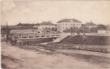 CP SIBIU Hermannstadt honvedkaserne cazarma honvezilor militara si podul ND(1917, Circulata, Fotografie