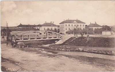 CP SIBIU Hermannstadt honvedkaserne cazarma honvezilor militara si podul ND(1917 foto