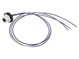 Conector M12 soclu mamă 4 pini 4A 250V IP67 drept cu cablu 0,5m LUTRONIC