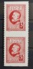 Romania 1926 - Pereche 3 Lei Ferdinand l,imperforat orizontal MNH, Nestampilat