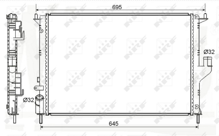 NRF 53118A Economy Class Radiator, racire motor