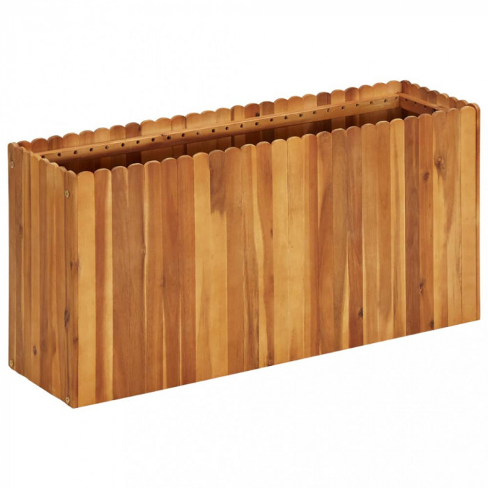 vidaXL Strat &icirc;nălțat de grădină, 100x30x50 cm, lemn masiv de acacia