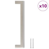 Cumpara ieftin Manere de dulap, 10 buc., argintiu, 160 mm, otel inoxidabil