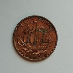 M3 C50 - Moneda foarte veche - Anglia - Half penny - 1965