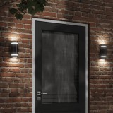 vidaXL Lampă exterioară de perete, negru, aluminiu turnat sub presiune