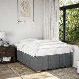 Gossi cadru de pat, gri inchis, 120x200 cm, material textil
