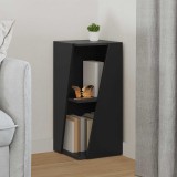 vidaXL Raft lateral Negru 33 x 32 x 70,5 cm Lemn compozit 892408