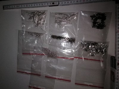 LOT 6 PUNGI ACCESORII PT CONFECTIONAT BIJUTERII HANDMADE - 100 BUC/ PUNGA foto