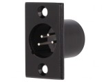 Soclu XLR Tată 4 Pin Montare Panou, CLIFF
