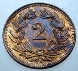 F.116 ELVETIA 2 RAPPEN 1918 XF/AUNC, Europa, Bronz