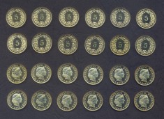 ELVETIA SET DE MONEDE 5 Rappen x12 buc 2008 - 2014 2015 2016 2017 2018 2019 UNC