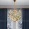Candelabru Cristal TOPKAPI Petito 3xE27, Diametru 30cm, Auriu Lucios, Inaltime Reglabila ModernLight Concept