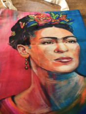 * Sacosa Geanta Tote Bag Frida Kahlo, 43x34cm foto