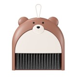 Set Matura si Faras, Pentru Birou, din PP, Model Ursulet, 23.5 x 18 cm, Maro