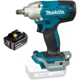 Makita TW202DZ + BL1830B - Masina de insurubat cu impact patrat 1/2 inch 200 Nm M8-M16 + Acumulator Li-Ion 18 V 3 Ah
