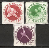 Cumpara ieftin Japonia 1962 - Jocurile Olimpice Tokyo (II), sport, serie neuzat