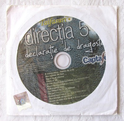 CD: DIRECTIA 5 - Declaratie de dragoste, Taifasuri. CD original, nou foto