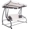 Balansoar leagan pat 3 persoane Sersimo Cagliari, 280kg, bej Household NewTrend
