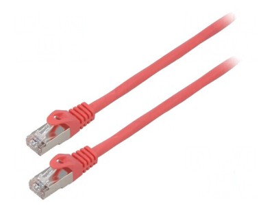 Cordon patch F/UTP 6 litat CCA PVC roșu 1,5m 26AWG foto