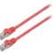 Cordon patch F/UTP 6 litat CCA PVC roșu 1,5m 26AWG