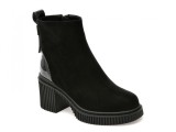 Ghete GRYXX negre, KR711, din piele intoarsa