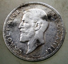 R.040 ROMANIA CAROL I 1 LEU 1911 ARGINT foto