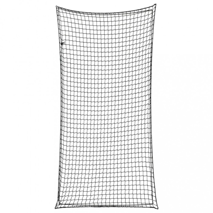 Plasă de remorcă cu funie elastică, negru, 4x2 m, PP