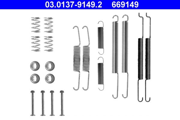 ATE 03.0137-9149.2 Set accesorii, sabot de frana