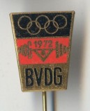 Insigna Olimpica Olimpiada - MUNCHEN 1972 - HALTERE