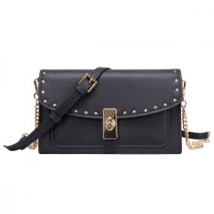 Geanta dama, BUSY LDY&amp;GTM&reg; Monroe, piele naturala, eleganta si minimalista, neagra