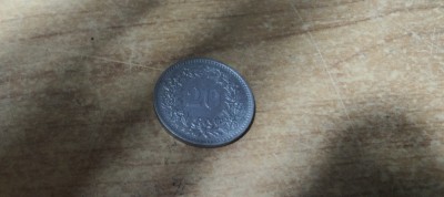 Moneda Siss 20 Rappen 1974 #A6185 foto