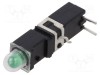 LED verde 3,9mm 1 diode 2mA 60&deg; 1&divide;5mcd MENTOR