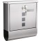 SONGMICS Cutie postala de exterior, pentru gard sau perete, din otel, 31x10x33cm, argintiu Household NewTrend