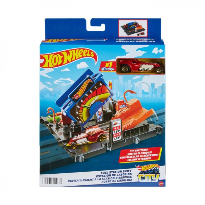 HOT WHEELS CITY EXPLORER PISTA FUEL STATION SHIFT SuperHeroes ToysZone