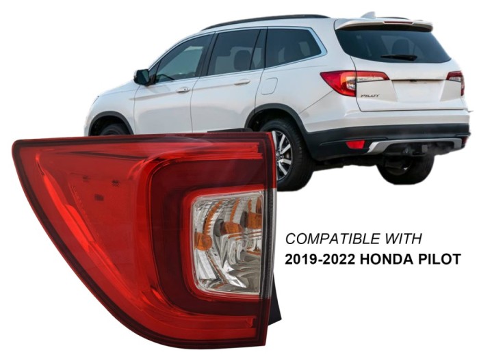 Lampa spate HONDA PILOT (YF5/6), 2019-12.2022, partea stanga, Type= USA; LED+WY21W,