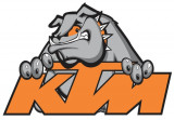 Sticker Moto KTM 12x8cm Bulldog