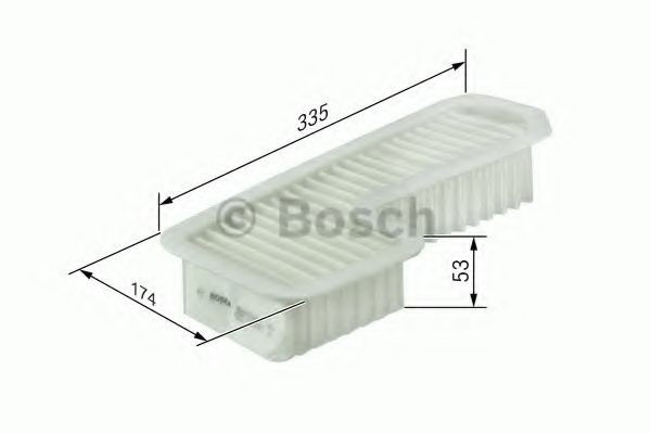 Filtru aer LEXUS IS I (JCE1, GXE1) (1999 - 2005) BOSCH F 026 400 158