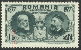 Cumpara ieftin EROARE / VARIETATE--ROMANIA 1927 - SEMICENTENARUL INDEPENDENTEI--MNH