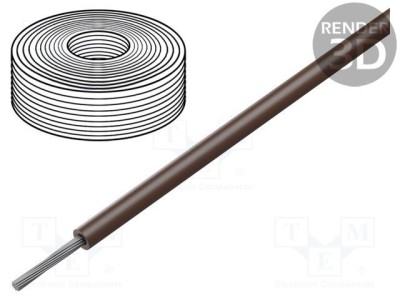 Cablu SiF 1x6mm2 cu litat Cu LSZH silicon maro 100m - HELUKABEL foto